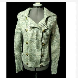 AMERICAN EAGLE Wool Alpaca Sweater XS Coat Blue very heavy